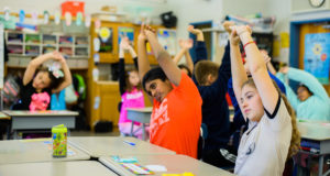 Yoga for School Kids - Yogaglo (glo.com) features Yoga 4 Classrooms
